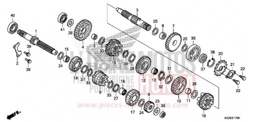 BOITE DE VITESSES CRF250RLAH de 2017